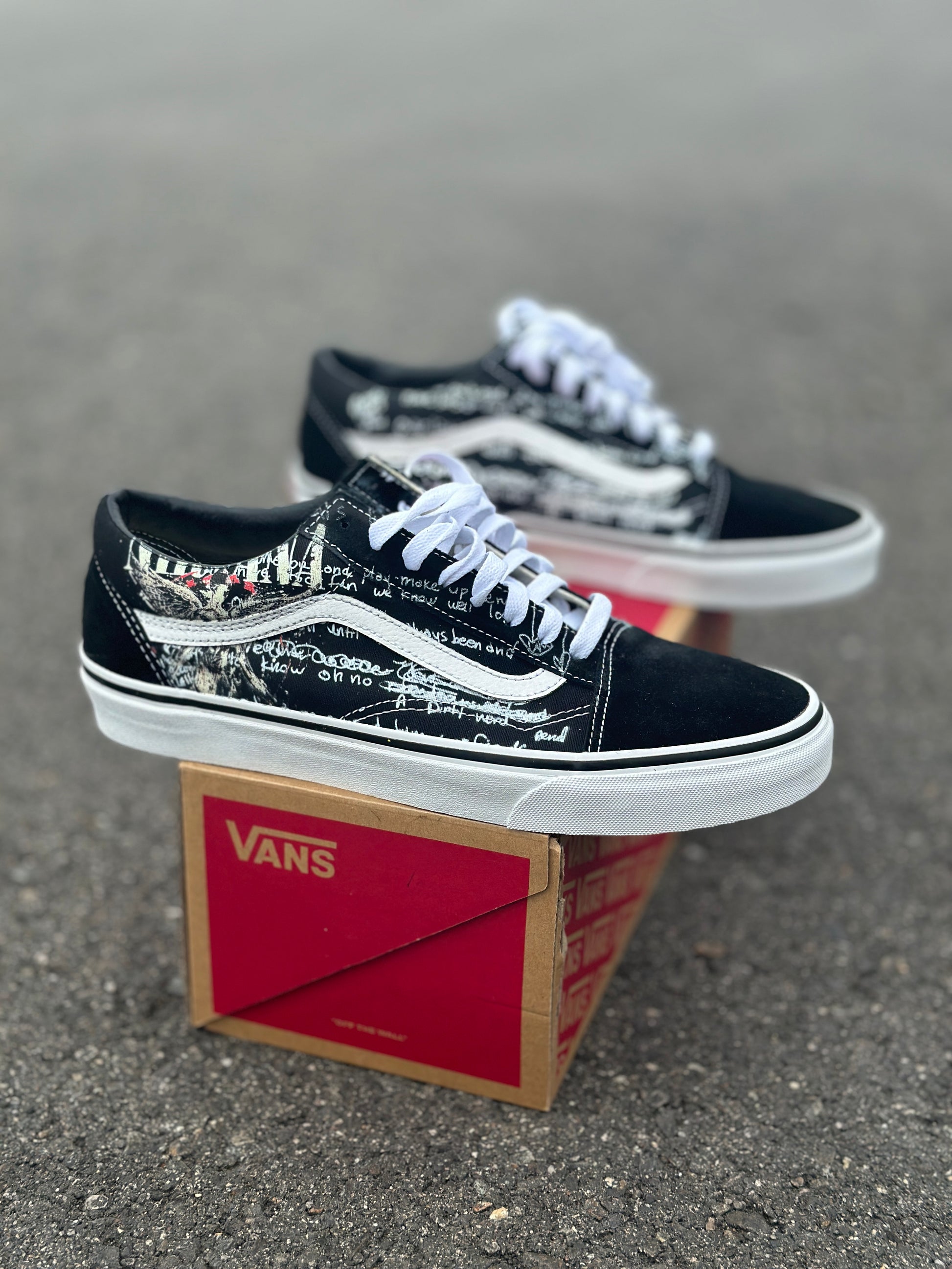 Nirvana Kurt Cobain Vans Old Skool Shoes