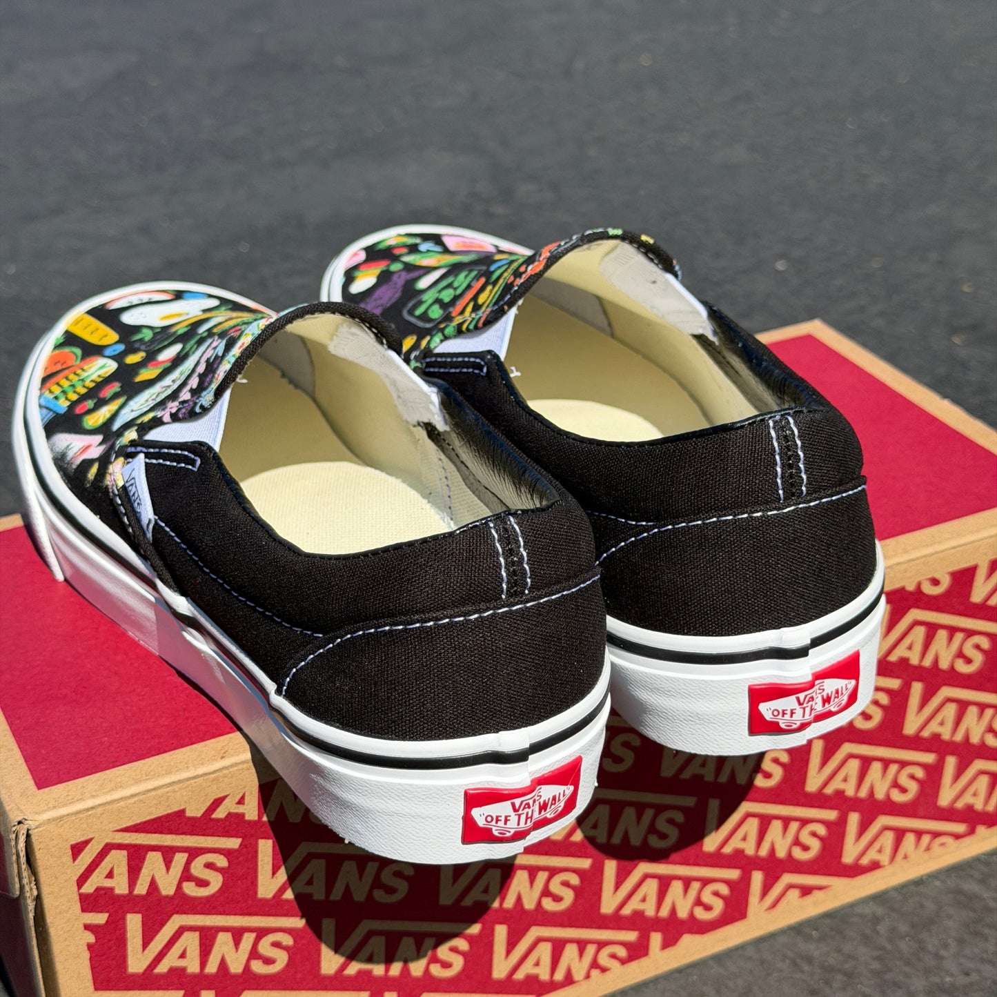 foodie vans slip on shoes