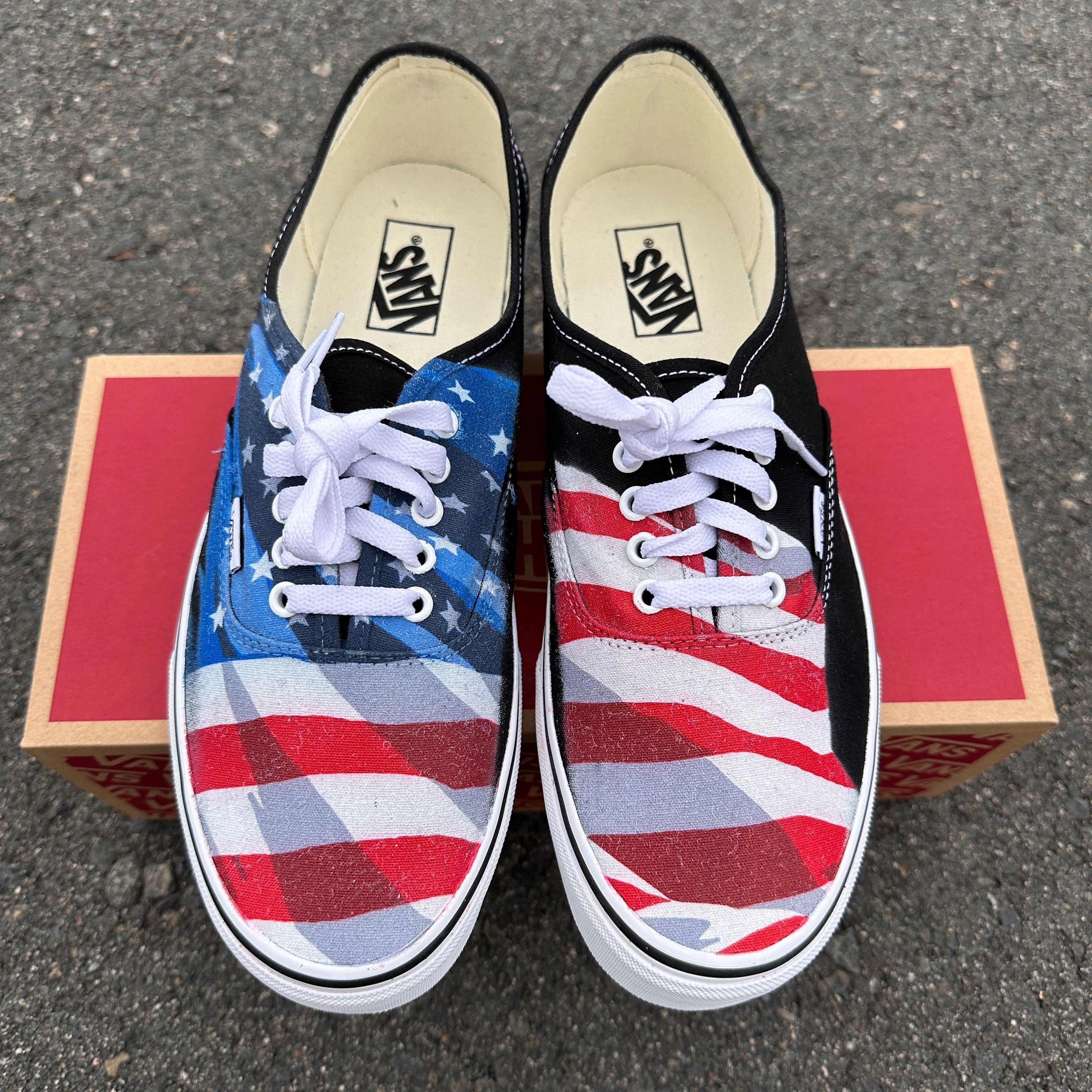 Trump Side View American Flag Nomad Shoes | Liberty Tee Shop