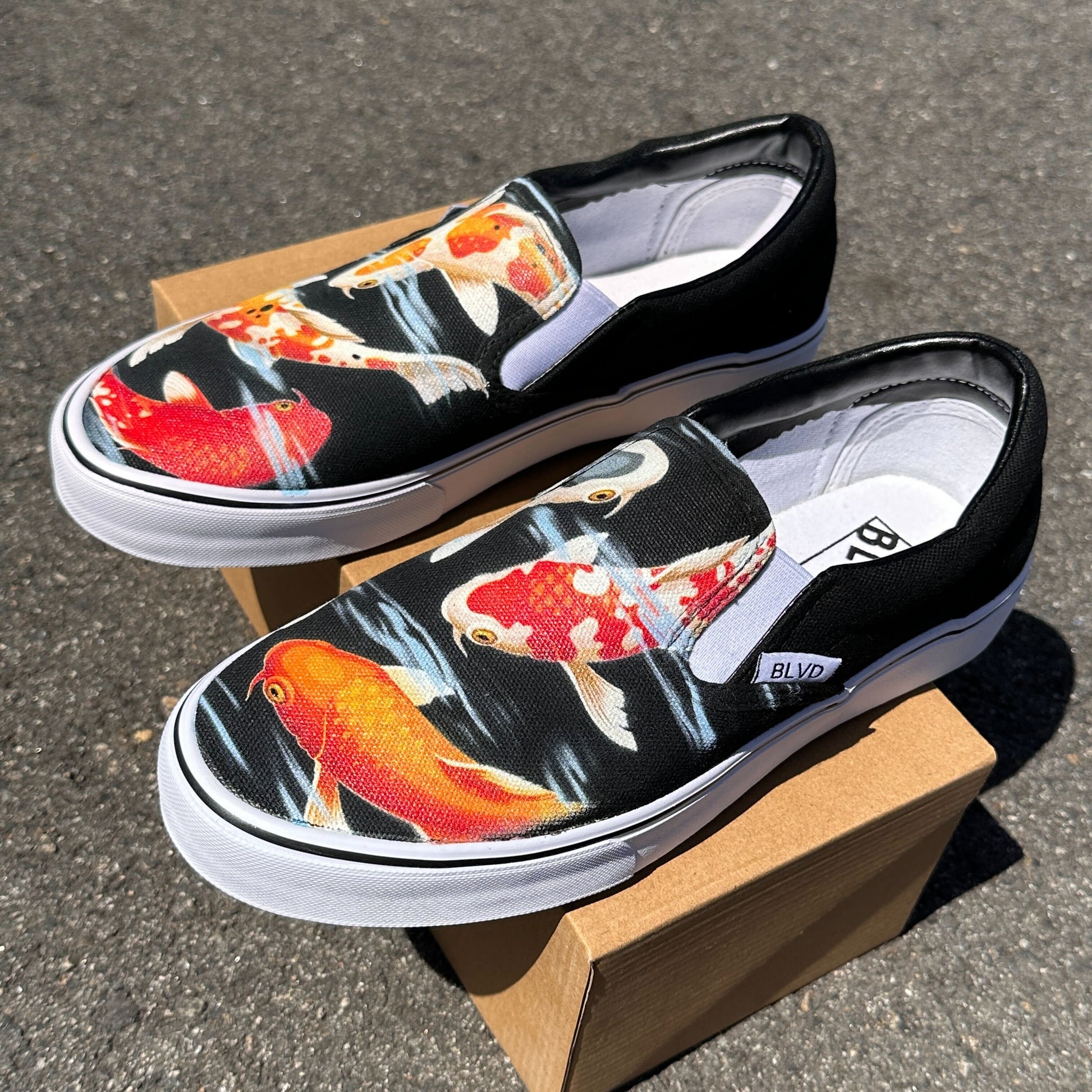 koi fish shoes