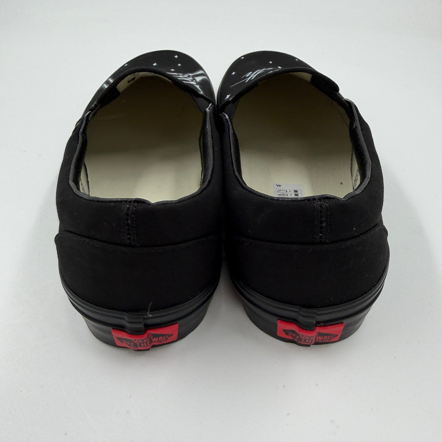 Till Death Pinky Promise Twinkle Custom Wedding Vans Slip On All Black Shoes