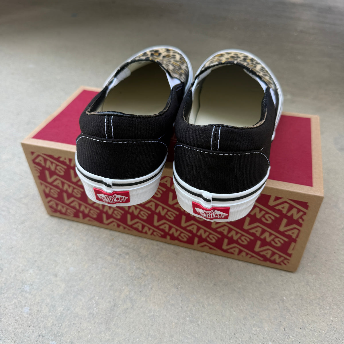 Jaguar leopard cheetah print vans slip on shoes custom