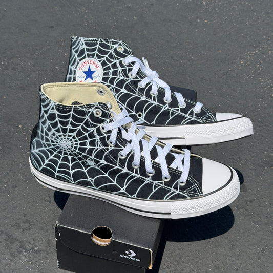 spider webs converse shoes