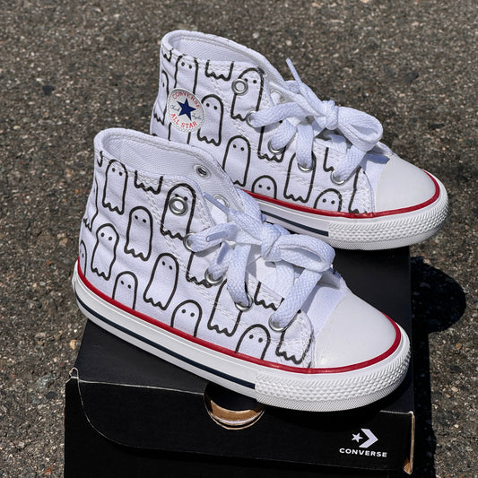 ghost pattern converse chuck Taylor sneaker custom