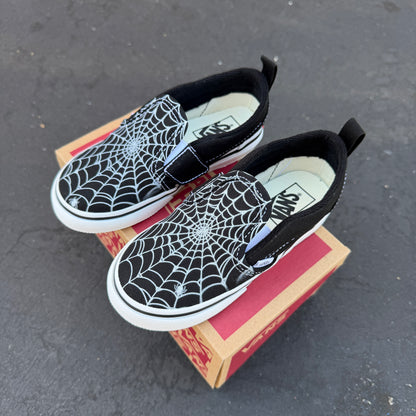 spider webs kids vans shoes