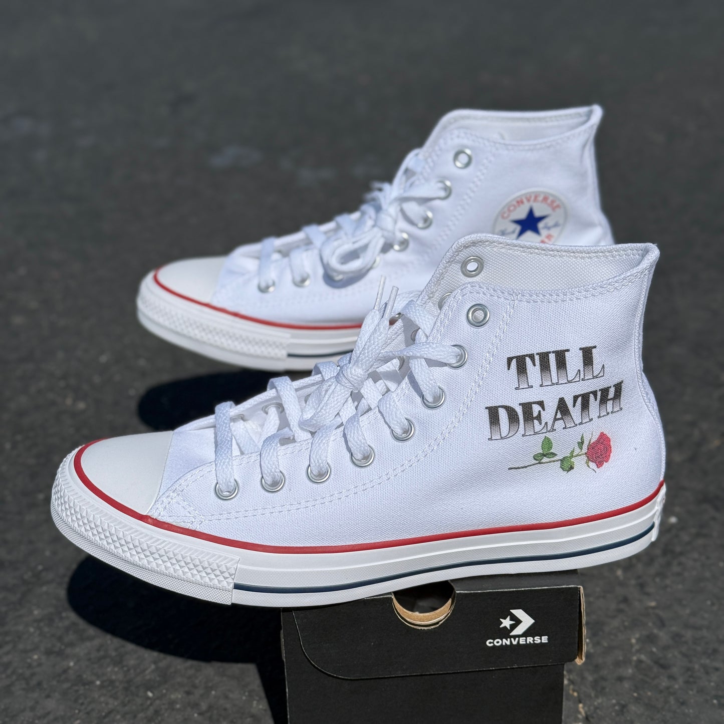 till death wedding converse shoes custom 