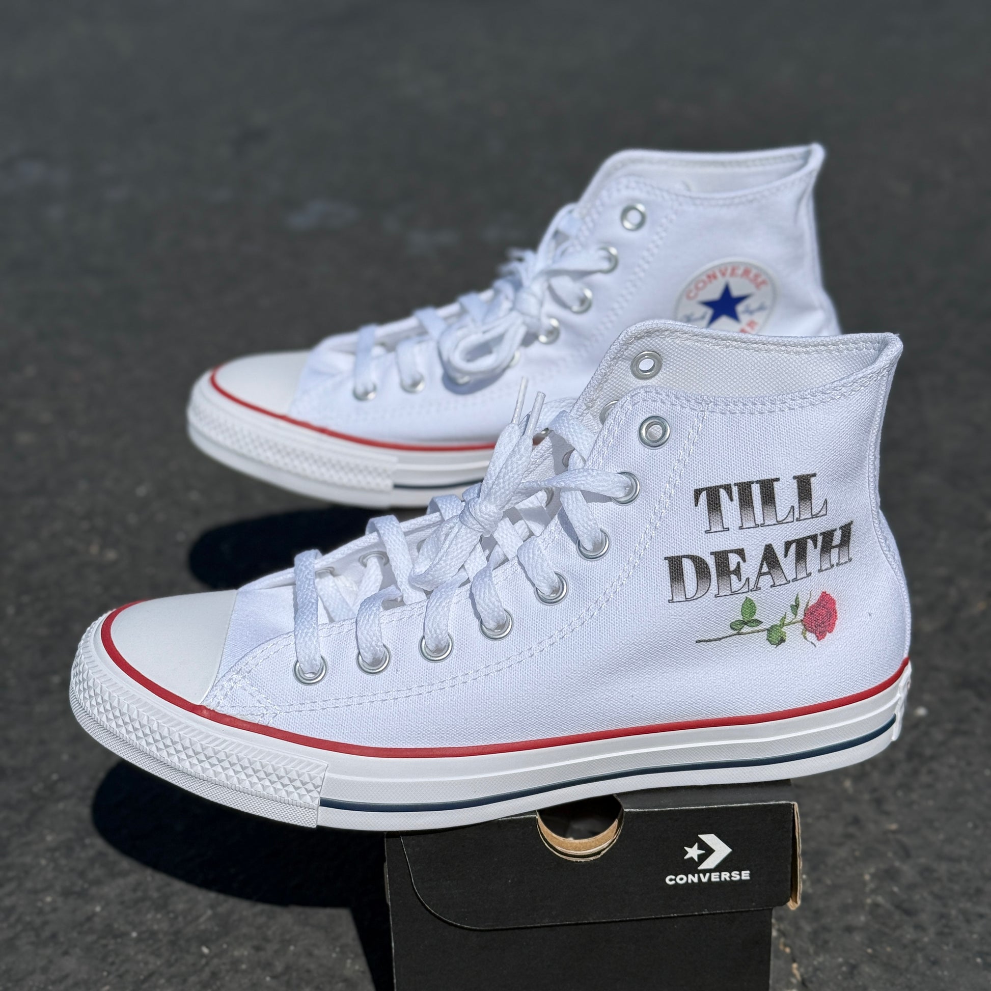 till death wedding converse shoes custom 