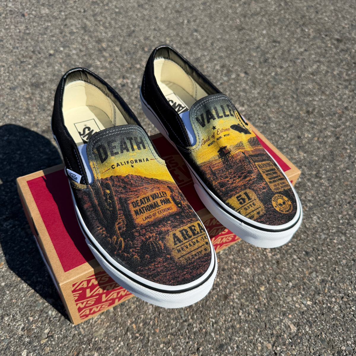Death Valley Custom Slip on Vans
