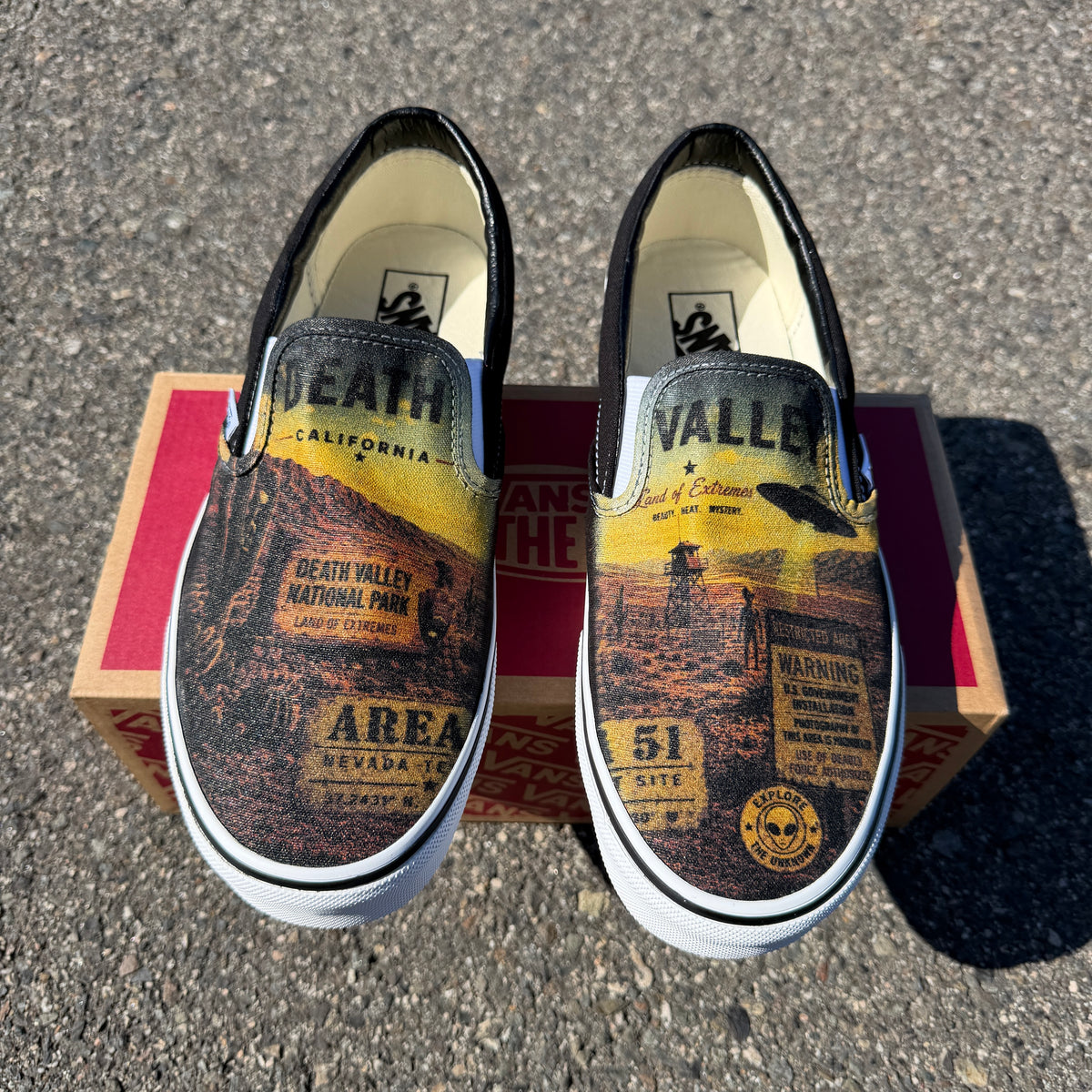 Death Valley Custom Slip on Vans
