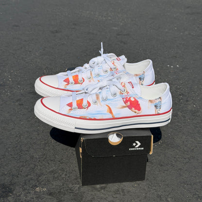 Koi Pond Custom Converse Chuck Taylor Low Top Sneakers