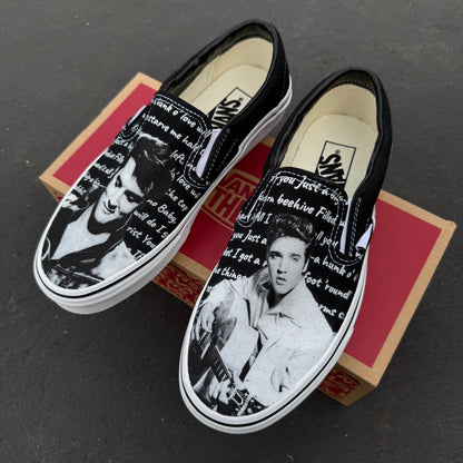 elvis presley vans slip on shoes