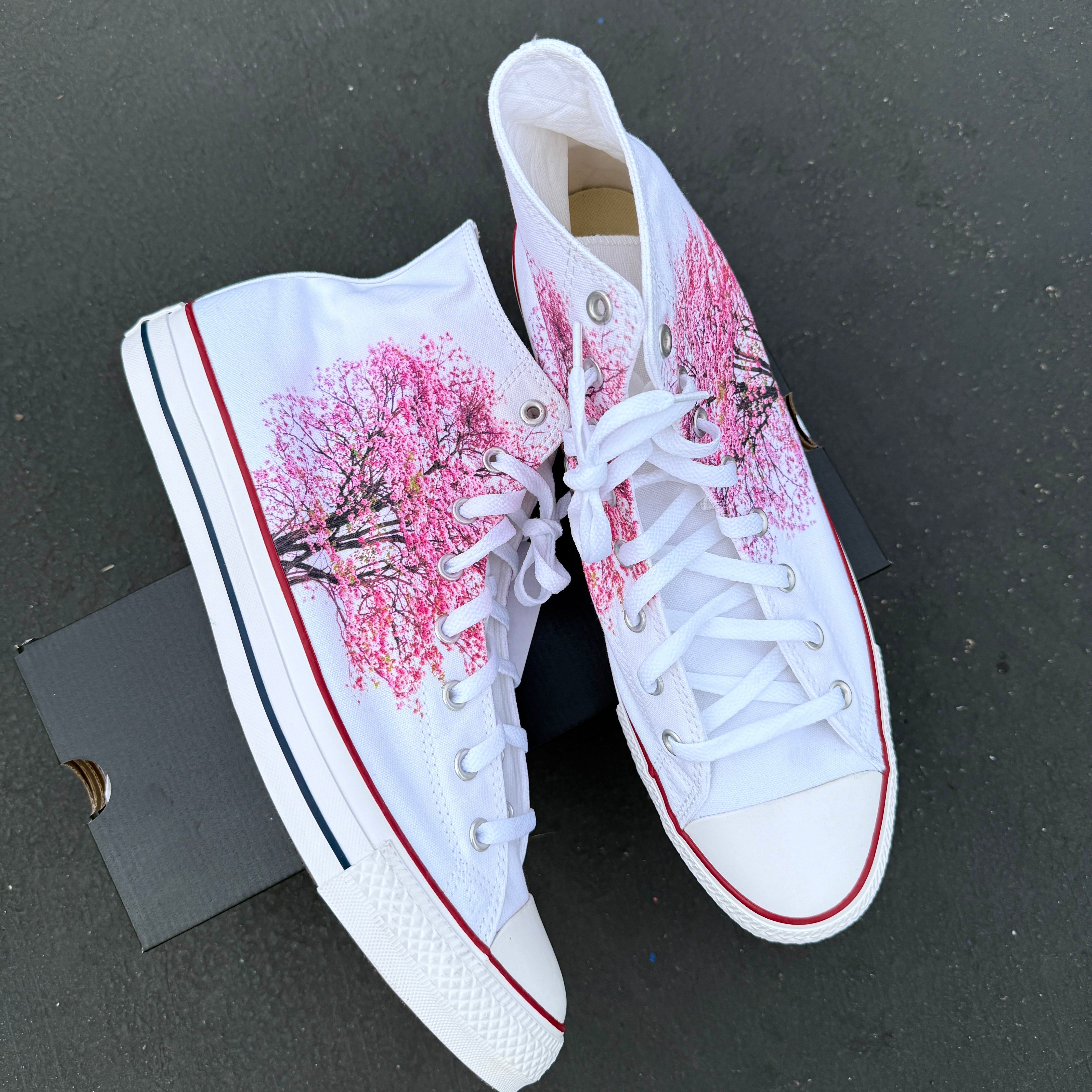 Cherry Blossom High Top Converse Sneakers – BlvdCustom