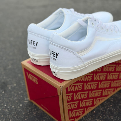 wifey vans heels shoes custom wedding