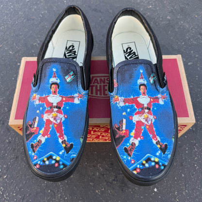 vans Christmas slip on shoes