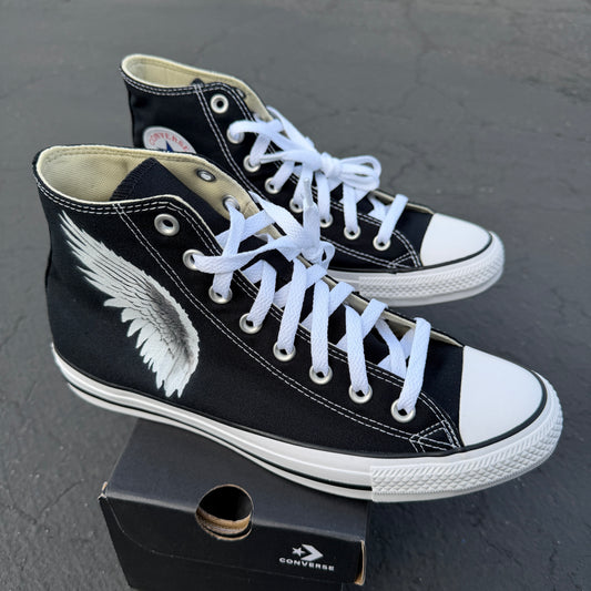 angel wings custom converse shoes