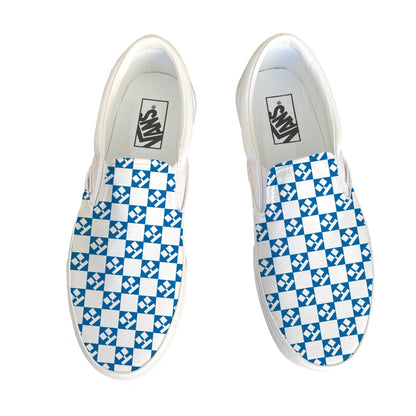 13 Pairs Skate White Vans Slip On Shoes Custom Order