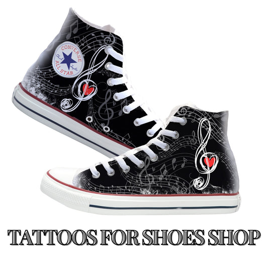 US Women's size 9 (Men's 7) White Converse High Top Custom Order