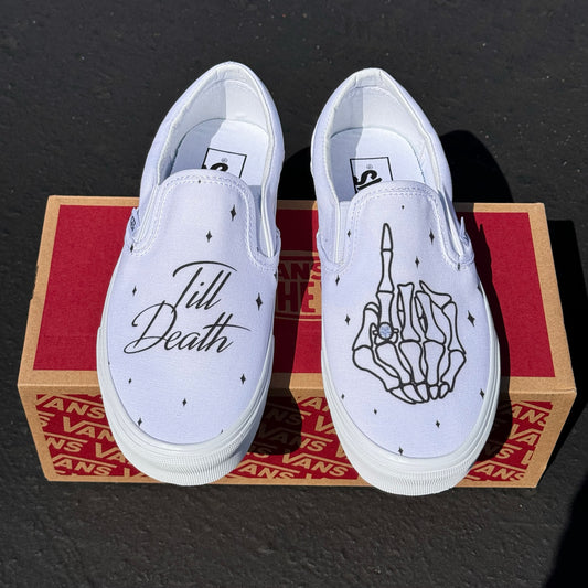 till death wedding vans shoes