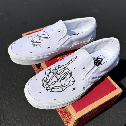 till death wedding vans shoes