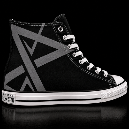 Men's size 11 Black high top Chucks custom order