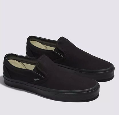 US Womens size 7 Black/Black Slip On Vans Spooky Wedding Theme Custom Order