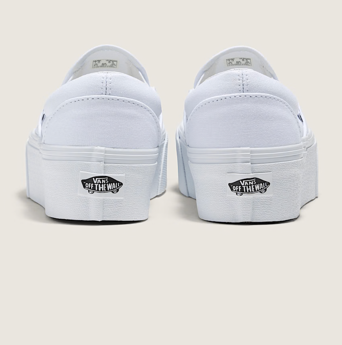 Till Death Pinky Heart Custom Wedding Vans Stackform Slip On Shoes for Women and Men