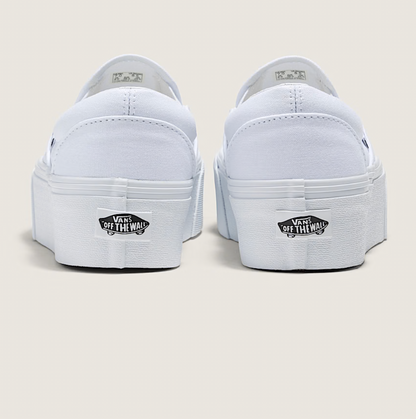 Till Death Pinky Heart Custom Wedding Vans Stackform Slip On Shoes for Women and Men