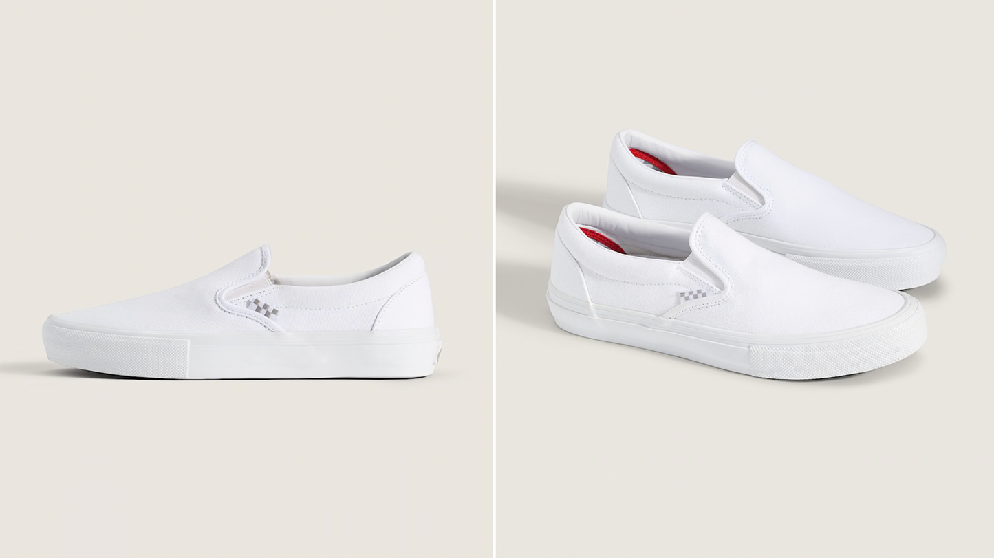 13 Pairs Skate White Vans Slip On Shoes Custom Order