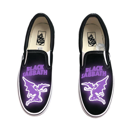 Black Sabbath Slip On Vans