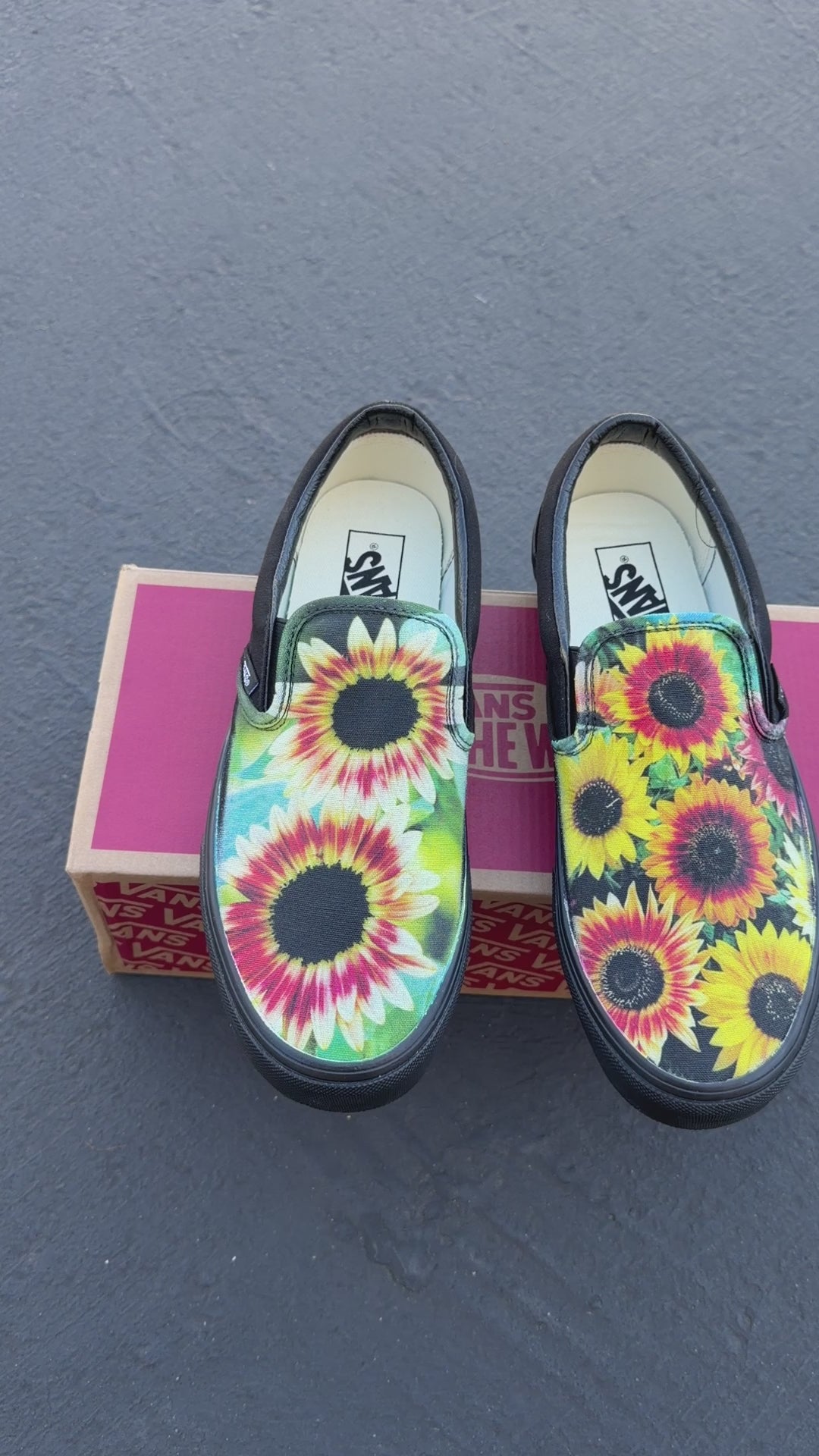 sunflower vans shoes customized