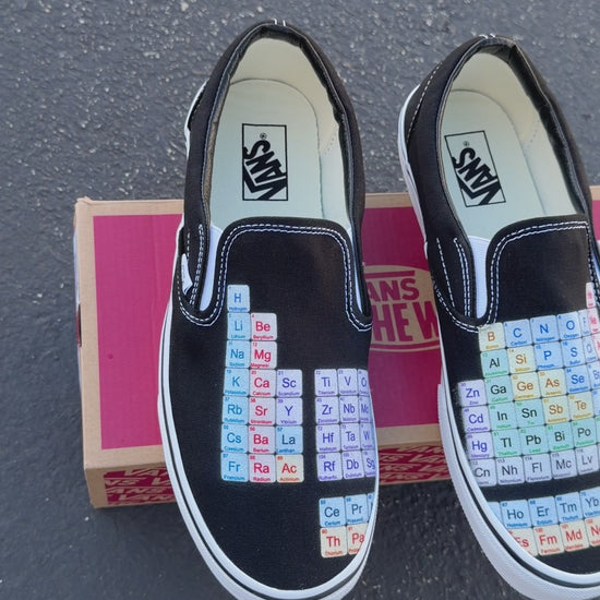 periodic table of elements vans slip on shoes custom