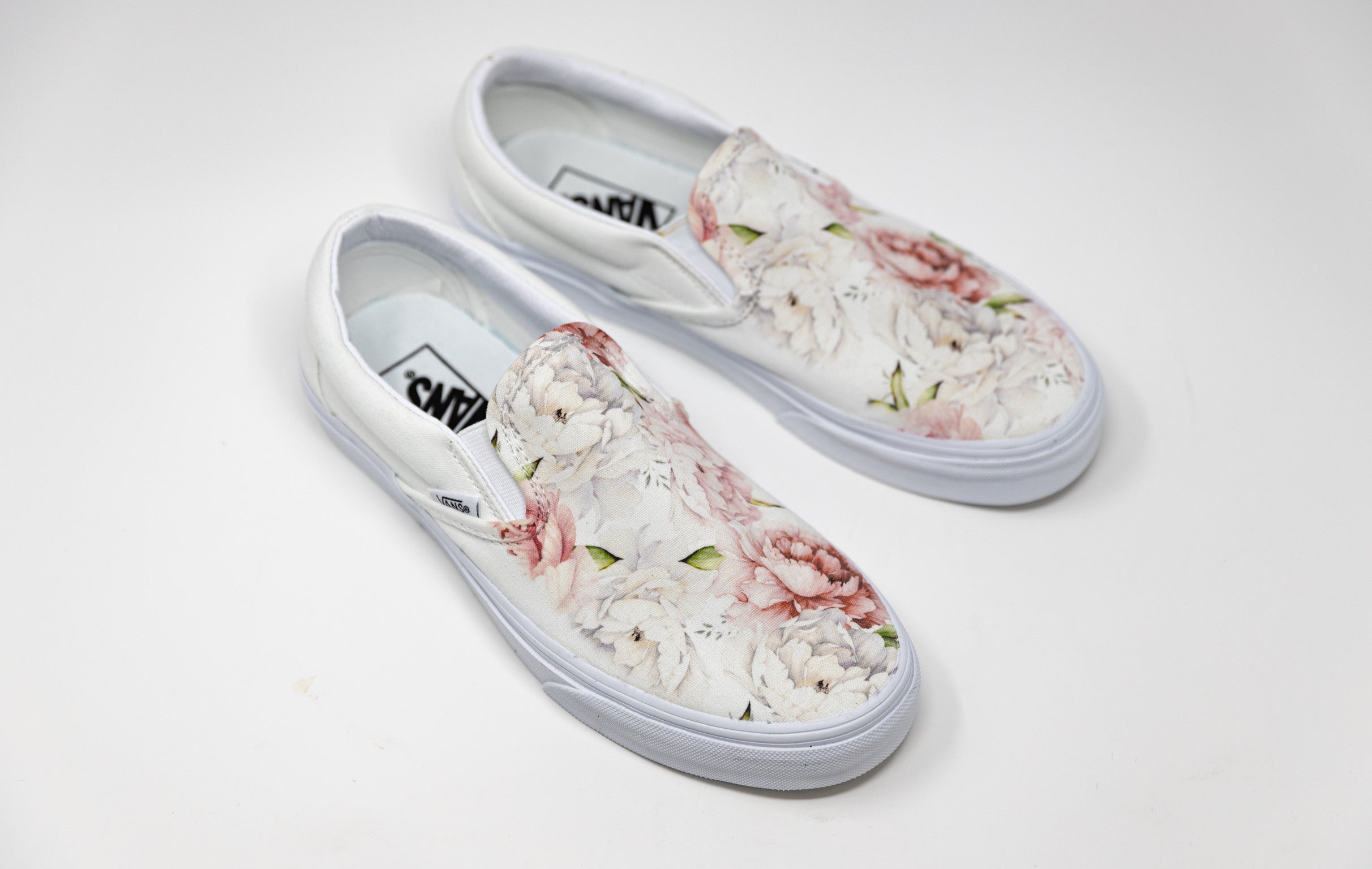 Light Spring Peony Custom Slip Ons BlvdCustom