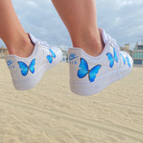 air force 1 blue butterfly