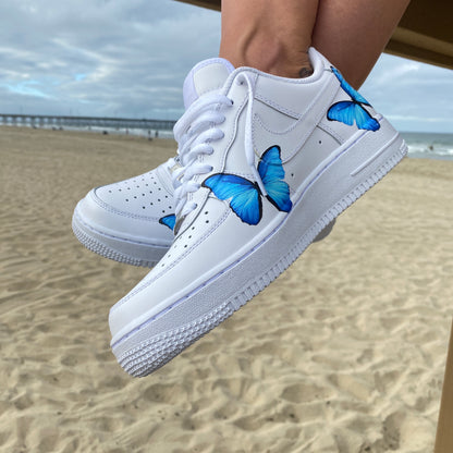 Nike Air Force 1 Butterflies Custom Sneakers NY Skyline -  Denmark