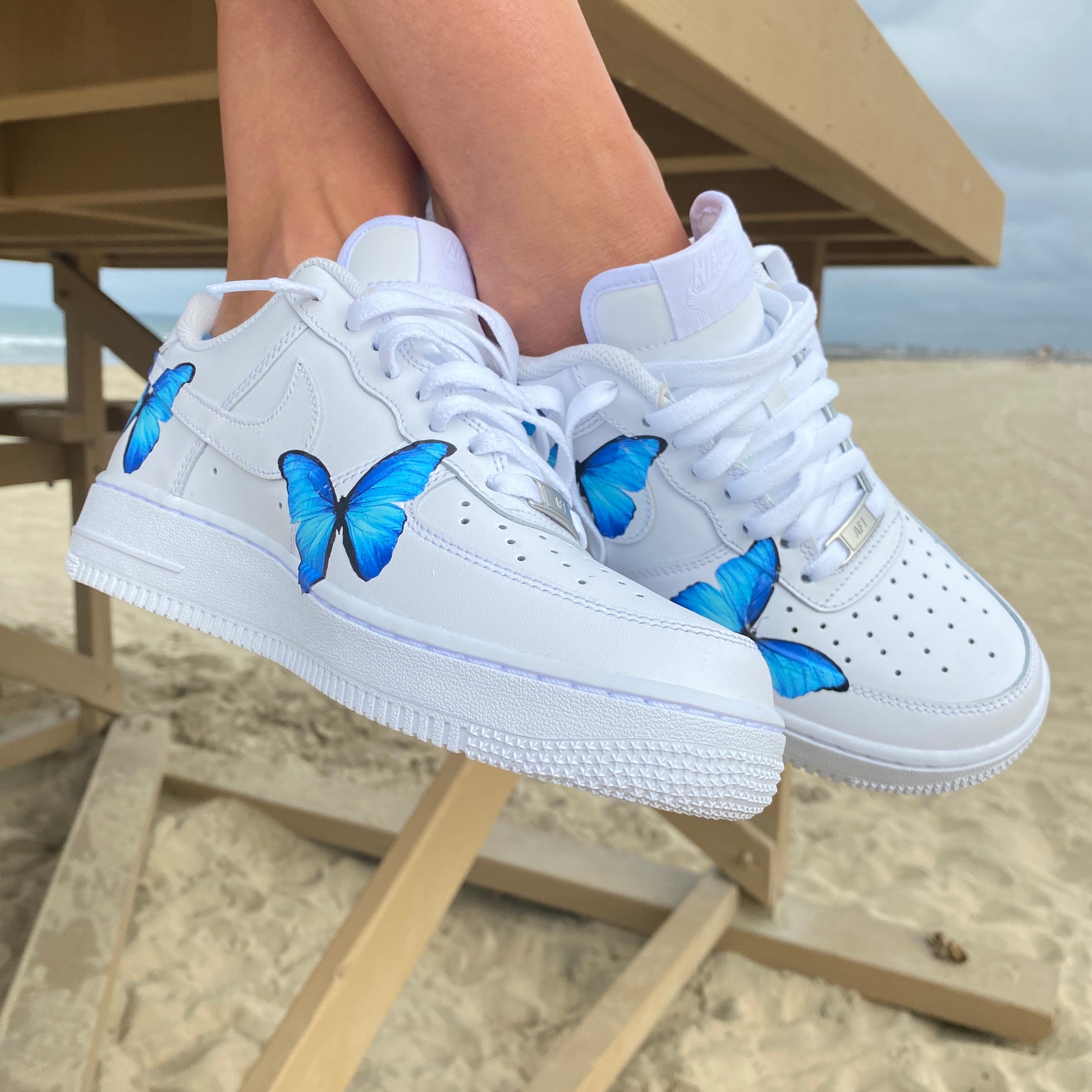Blue nike air forces Outlet