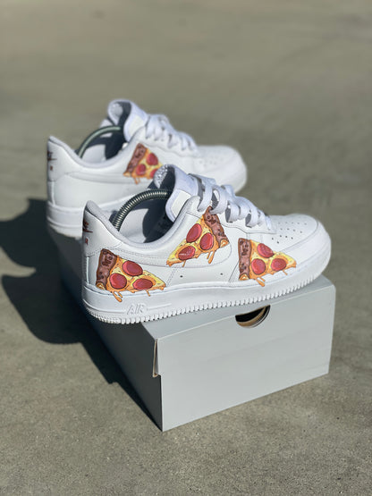 Custom Nike Air Force 1 Pizza Party - Custom Nike Shoes