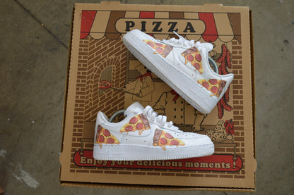 Custom Nike Air Force 1 Pizza Party - Custom Nike Shoes