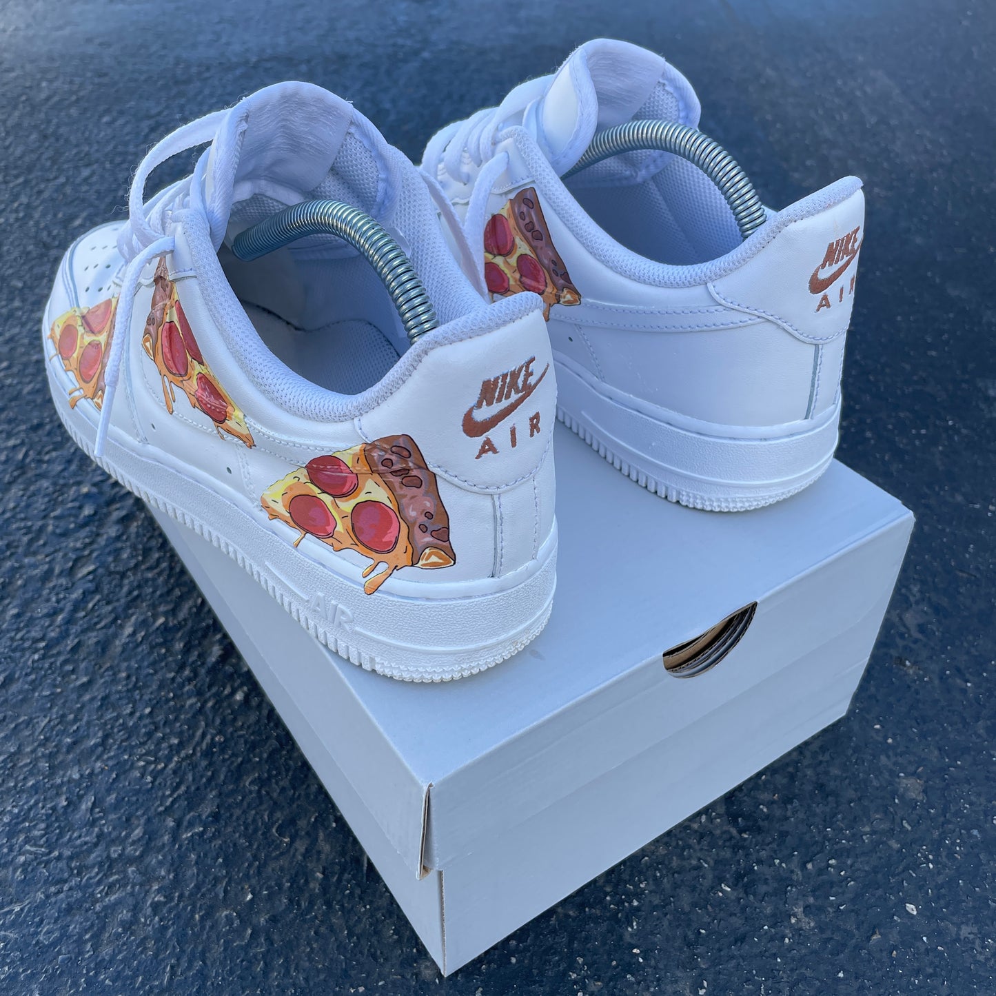 Custom Nike Air Force 1 Pizza Party - Custom Nike Shoes