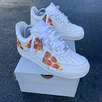 Custom Nike Air Force 1 Pizza Party - Custom Nike Shoes