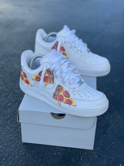 Custom Nike Air Force 1 Pizza Party - Custom Nike Shoes