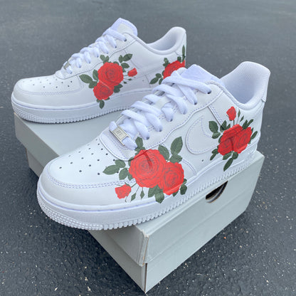 Nike Force 1 Red Rose - Nike Shoes – BlvdCustom