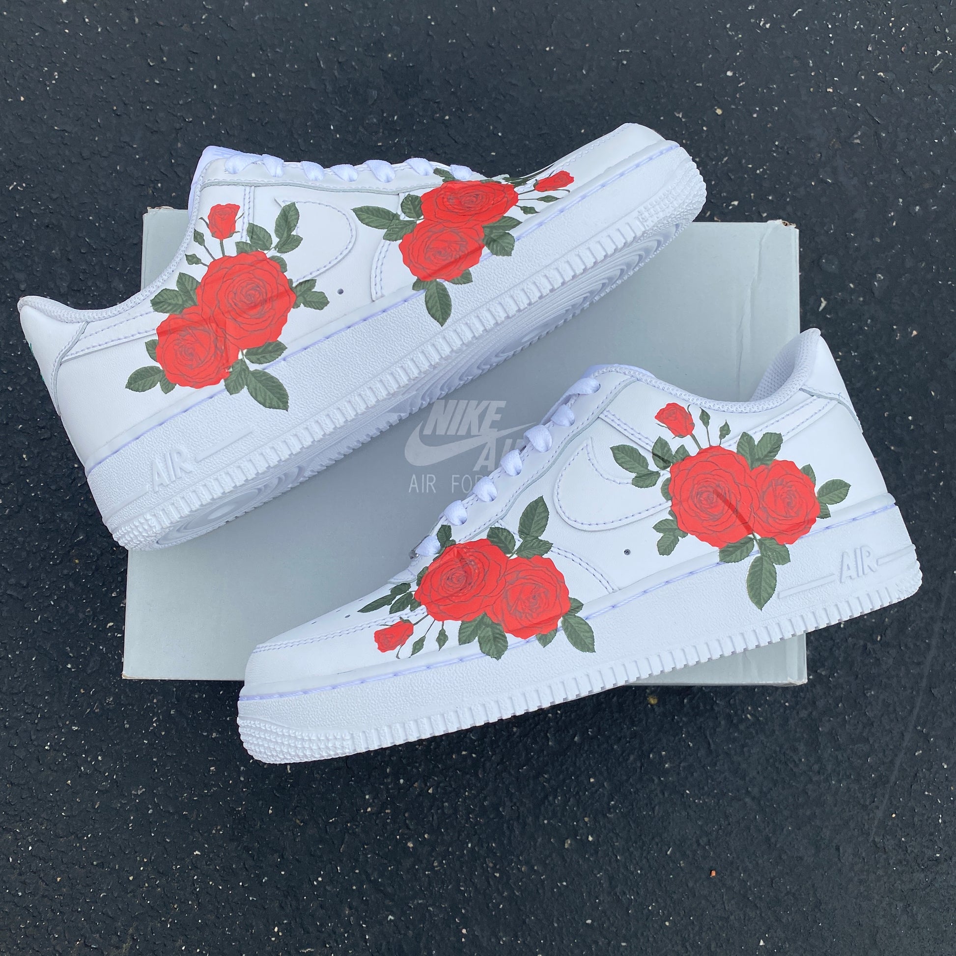Air Force 1 Custom Rose Drips Personalized Shoes Custom Af1 