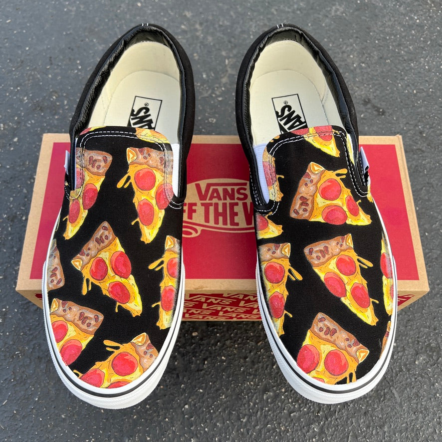 Slice O' Pizza Slip-Ons - Custom Pizza Slip Ons – BlvdCustom