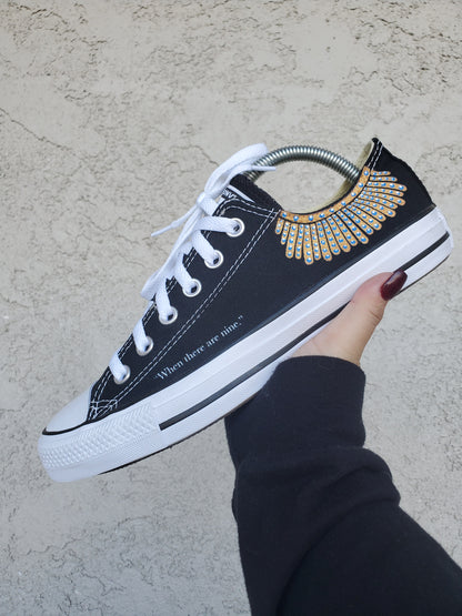 Supreme Court Justice Ruth Bader Ginsburg Dissent Collar Custom Converse Shoe