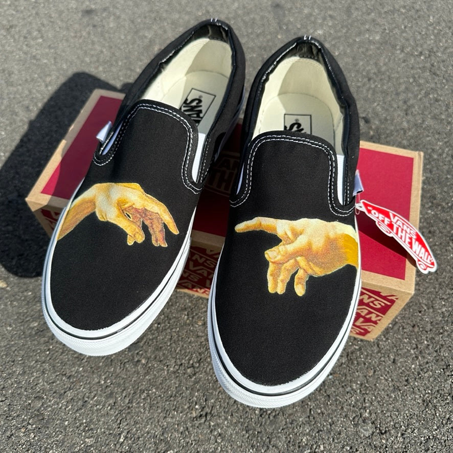 God Hands - Custom Slip Ons - Custom Vans Shoes