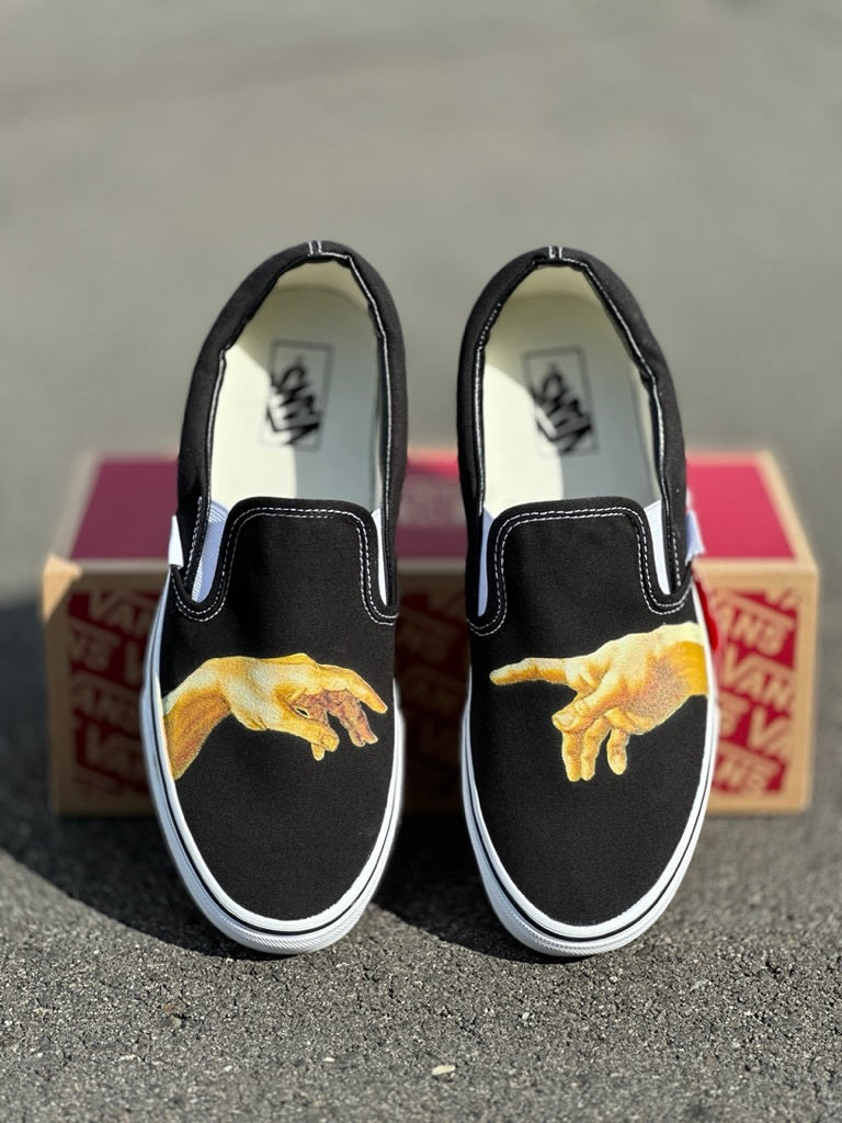 God Hands - Custom Slip Ons - Custom Vans Shoes