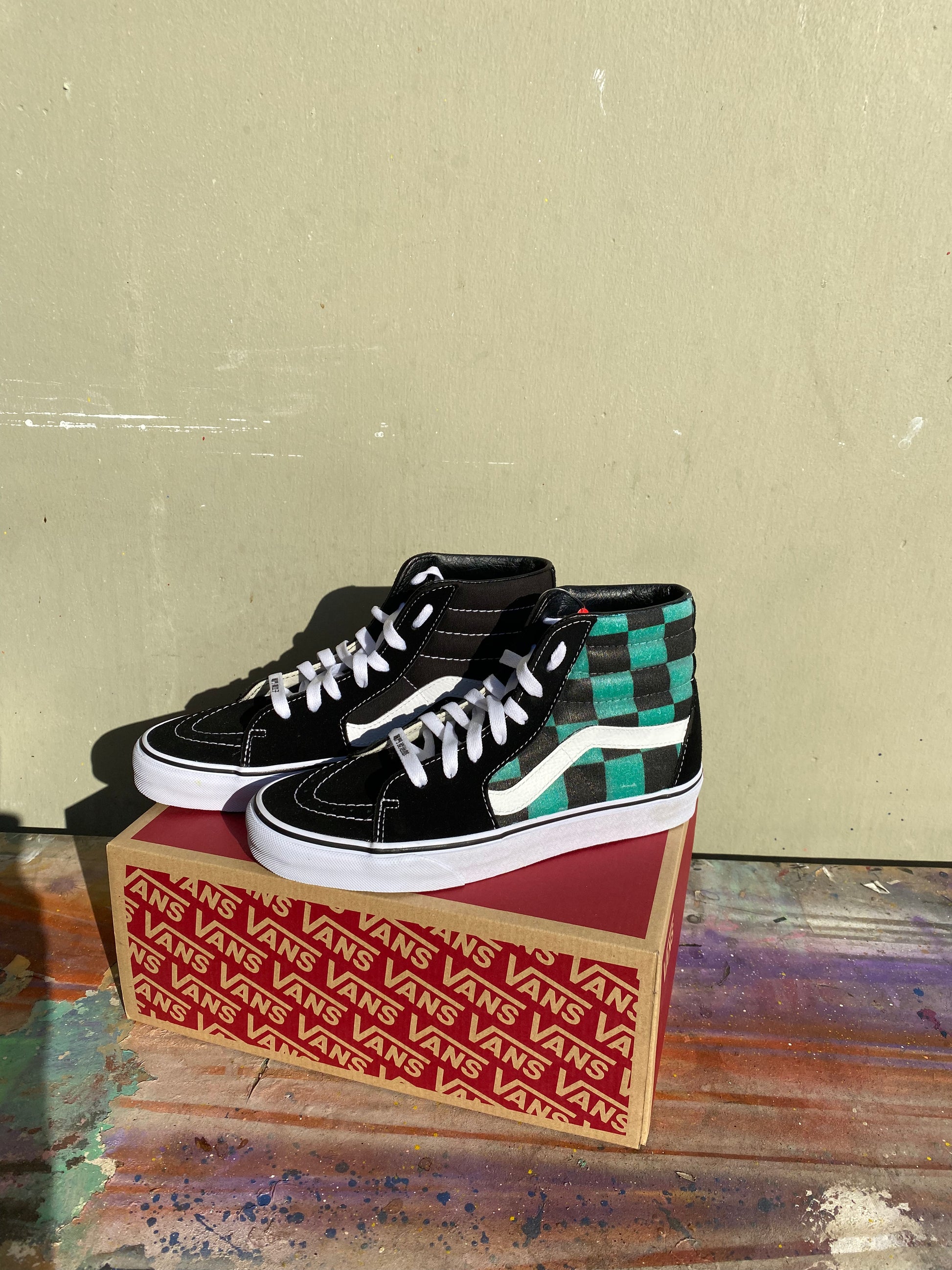 Demon Slayer Tanjiro Kamado Custom Shoes Custom Vans Shoes