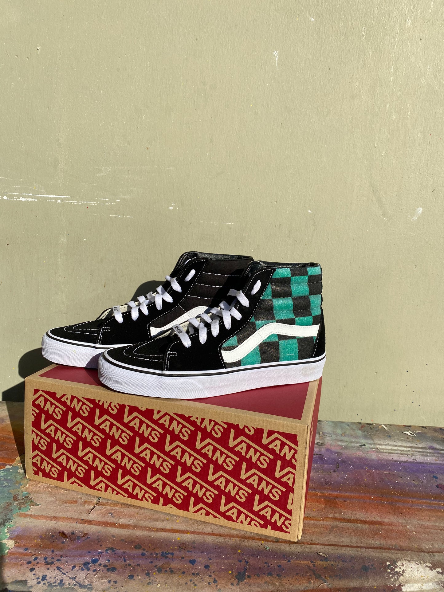 Demon Slayer Tanjiro Kamado Custom Shoes Custom Vans Shoes BlvdCustom