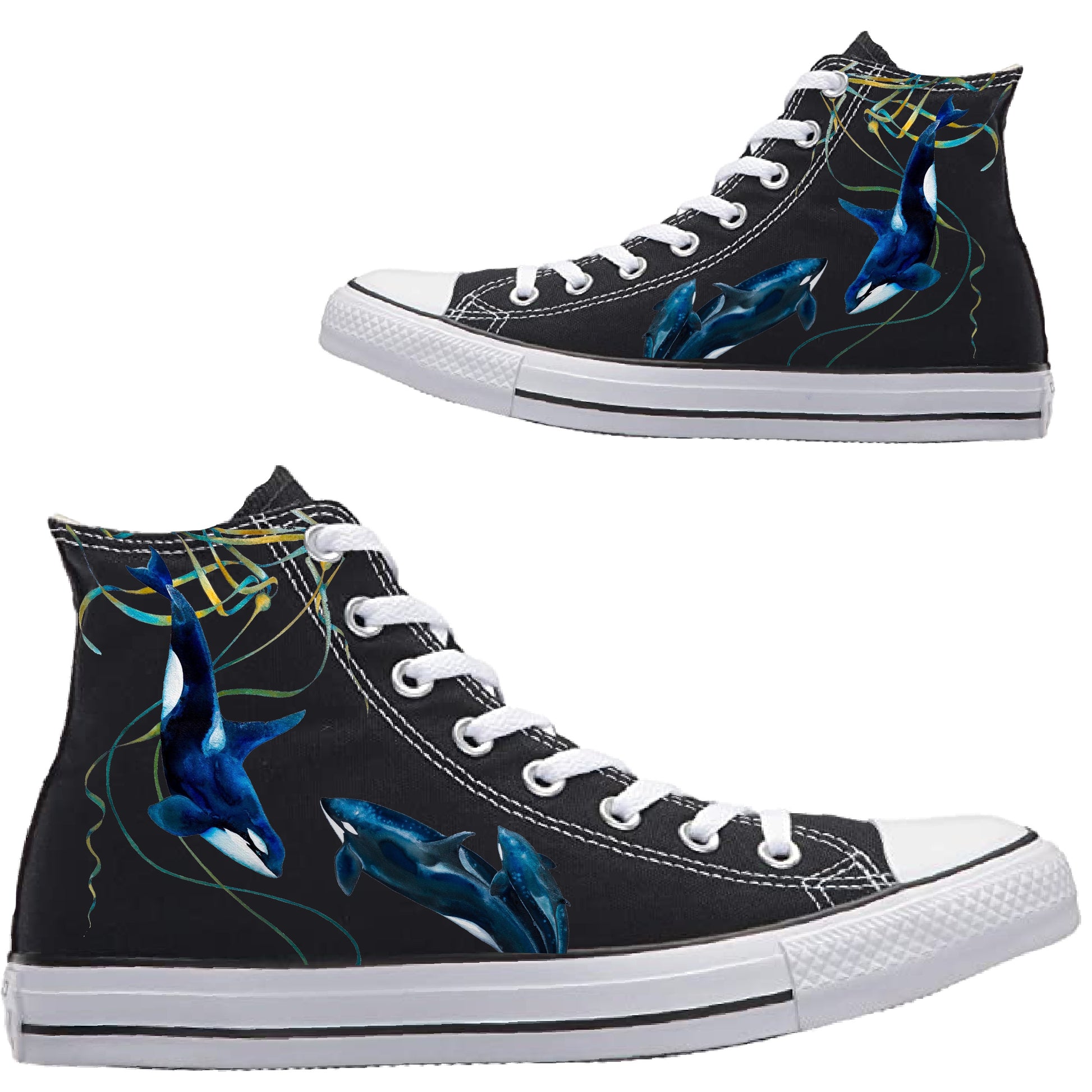 Snow McCormick Orca Shoes Custom Converse