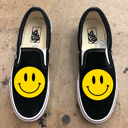 OG Smiley Face Classic Good Vibes Slip On Shoes